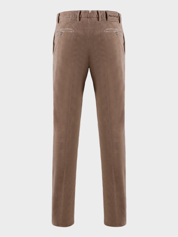 Бархатные брюки 500 в полоску